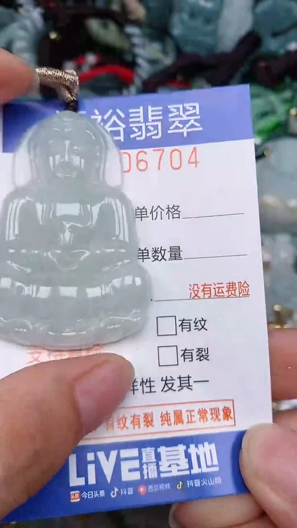 翡翠未镶嵌颈饰...0006704