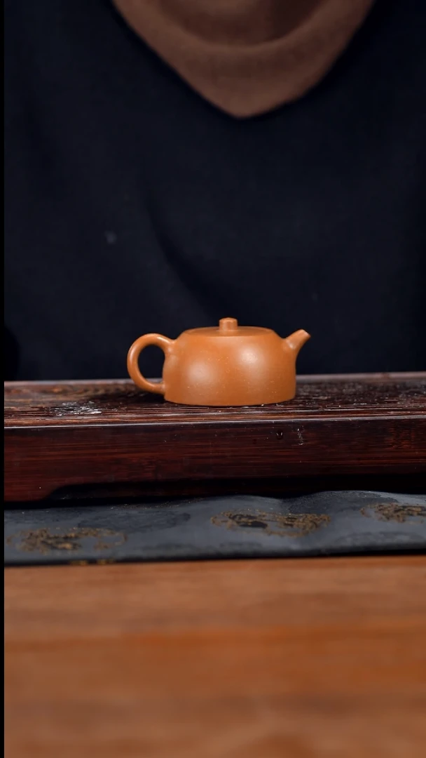 【闪购商品】紫砂茶壶100cc黄龙山原矿段泥井栏13