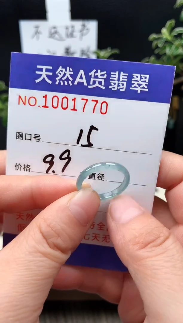 未镶嵌戒指翡翠15#