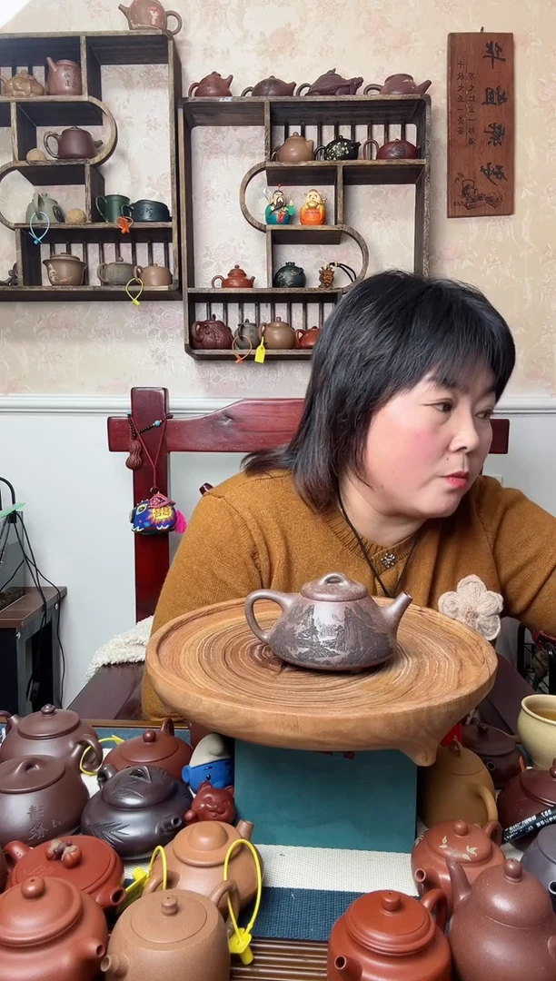 【闪购商品】紫砂茶壶本绿  柴烧子冶石瓢 250CC