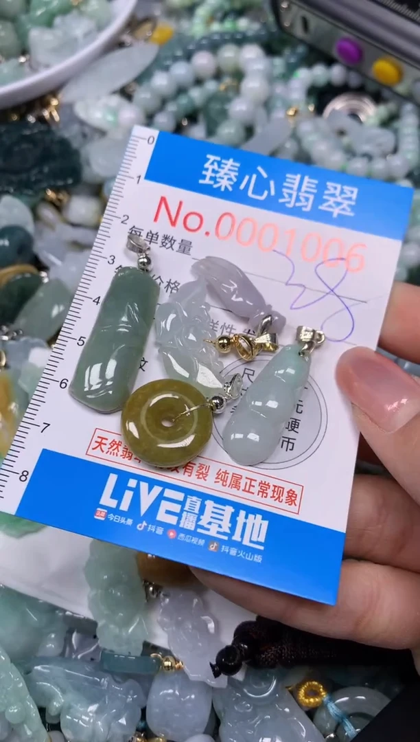 【闪购商品】翡翠颈饰未镶嵌含绳0001006