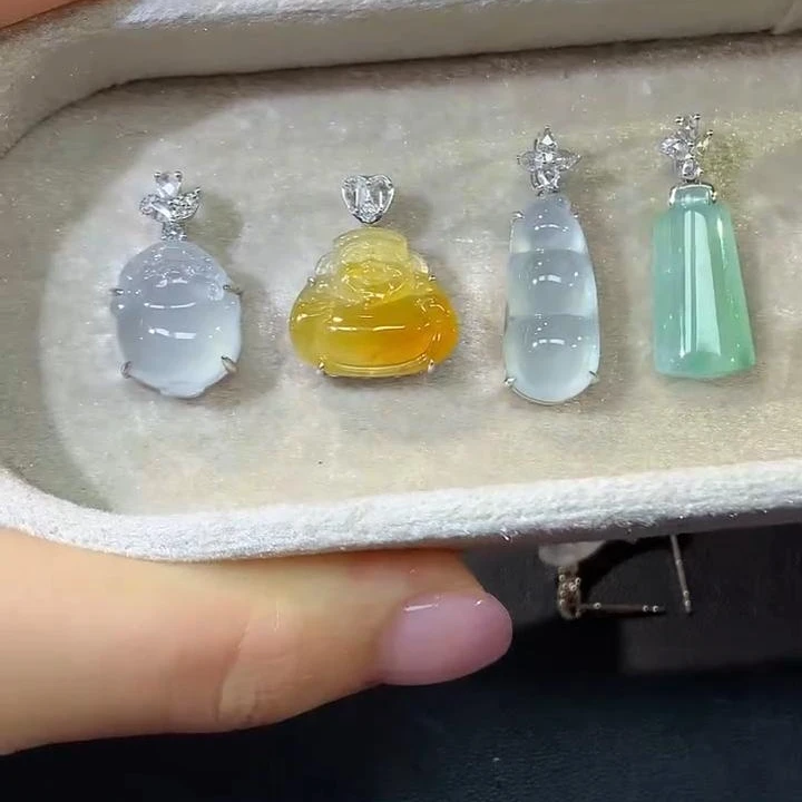 【彩虹盘】翡翠-18K金镶嵌-多样性发一件-UD21|CXQ21