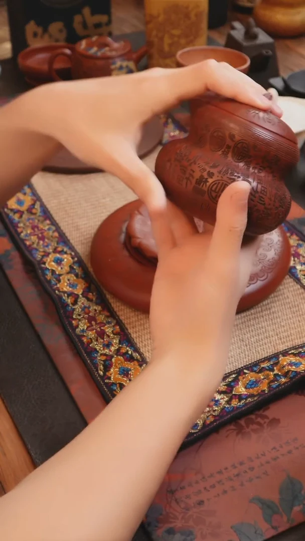 茶杯紫砂见素 紫砂 福禄 茶叶罐