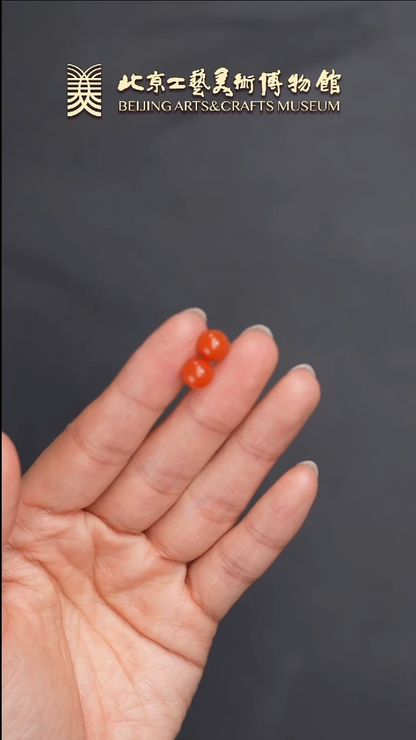 南红玛瑙耳钉18K金镶嵌B0620GMD302（多样性发货）耳钉