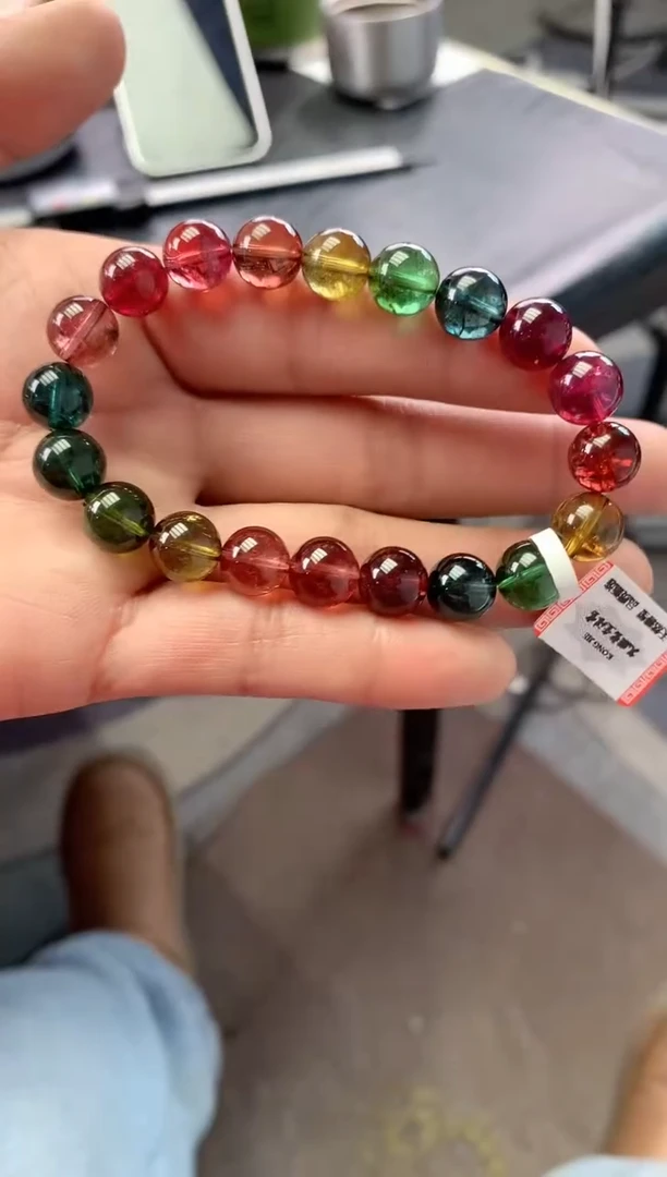 未镶嵌手串碧玺多样性发一条