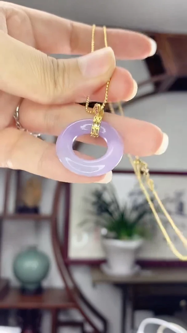 翡翠未镶嵌吊坠(赠链)多样性紫甜甜X79