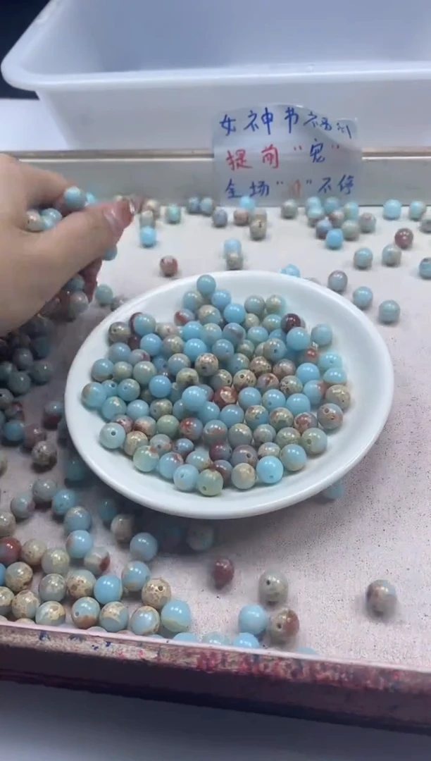 【闪购商品】玛瑙/玉髓颈饰未镶嵌w354寿山石8mm*50颗