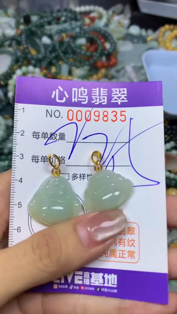 翡翠未镶嵌颈饰闪购009835