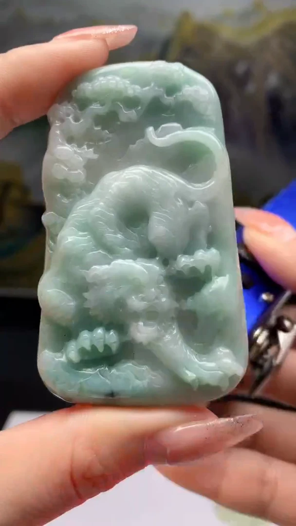 【闪购商品】定制翡翠未镶嵌1064ry-毛货挂件10