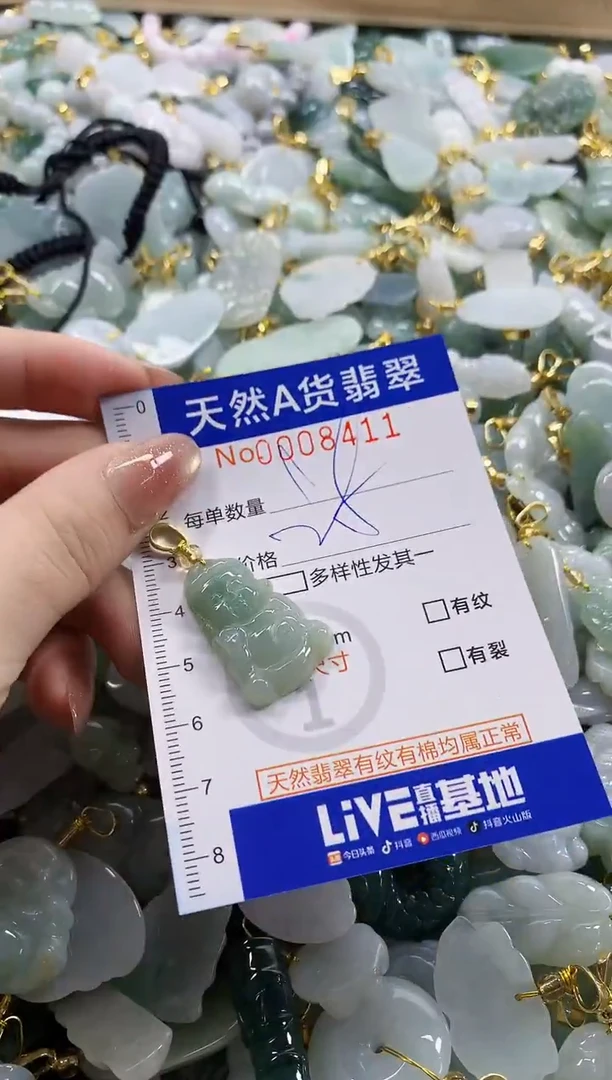 颈饰未镶嵌翡翠天然A货翡翠