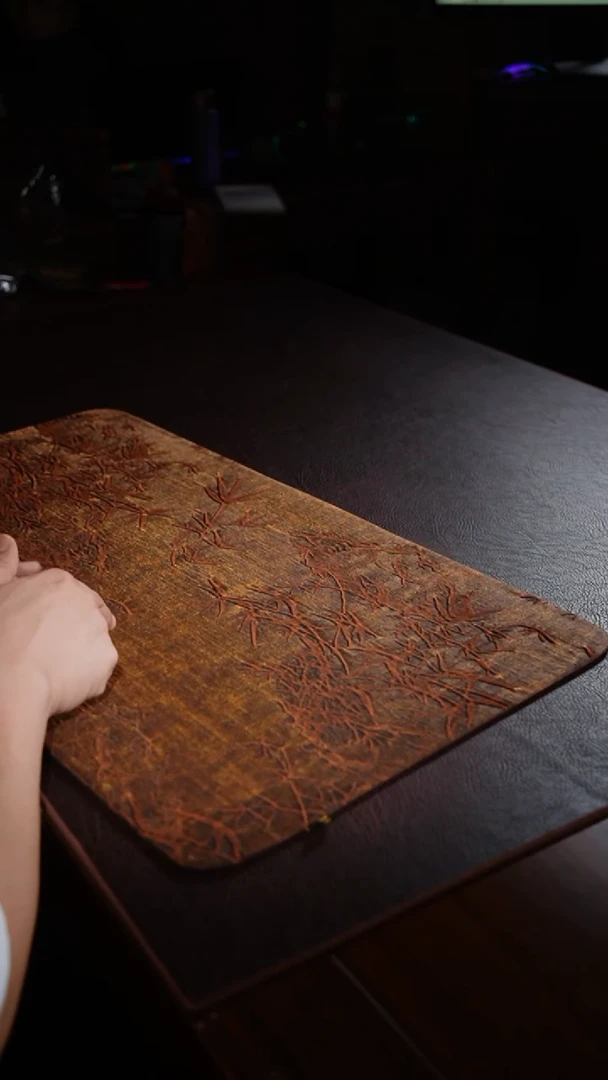 布50-10流金岁月茶席66*38cm（黑金遇春秋）