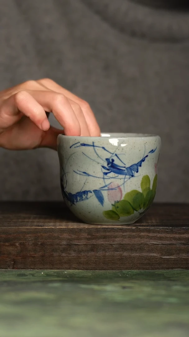 【闪购商品】杯青诗手工手绘瓷器