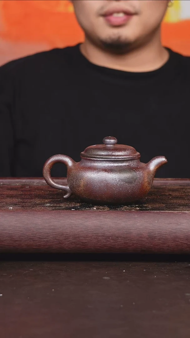 茶壶紫砂柴烧 仿古