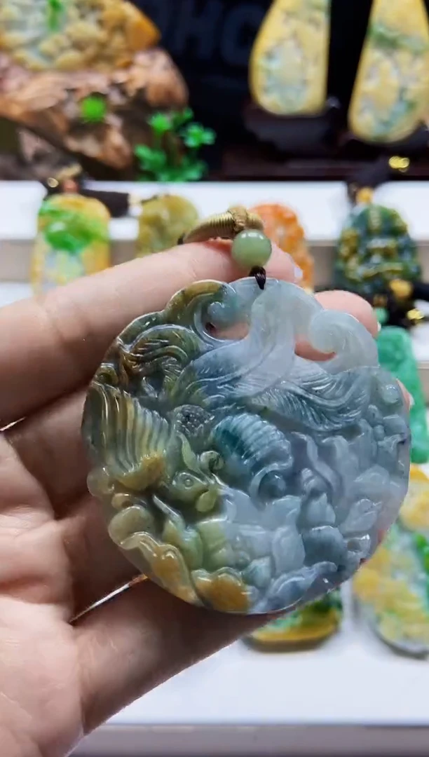 颈饰未镶嵌翡翠翡翠A货