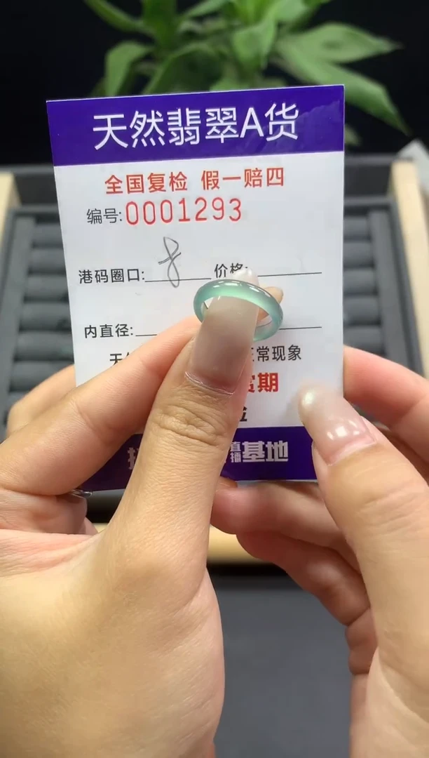 未镶嵌戒指翡翠天然  1293