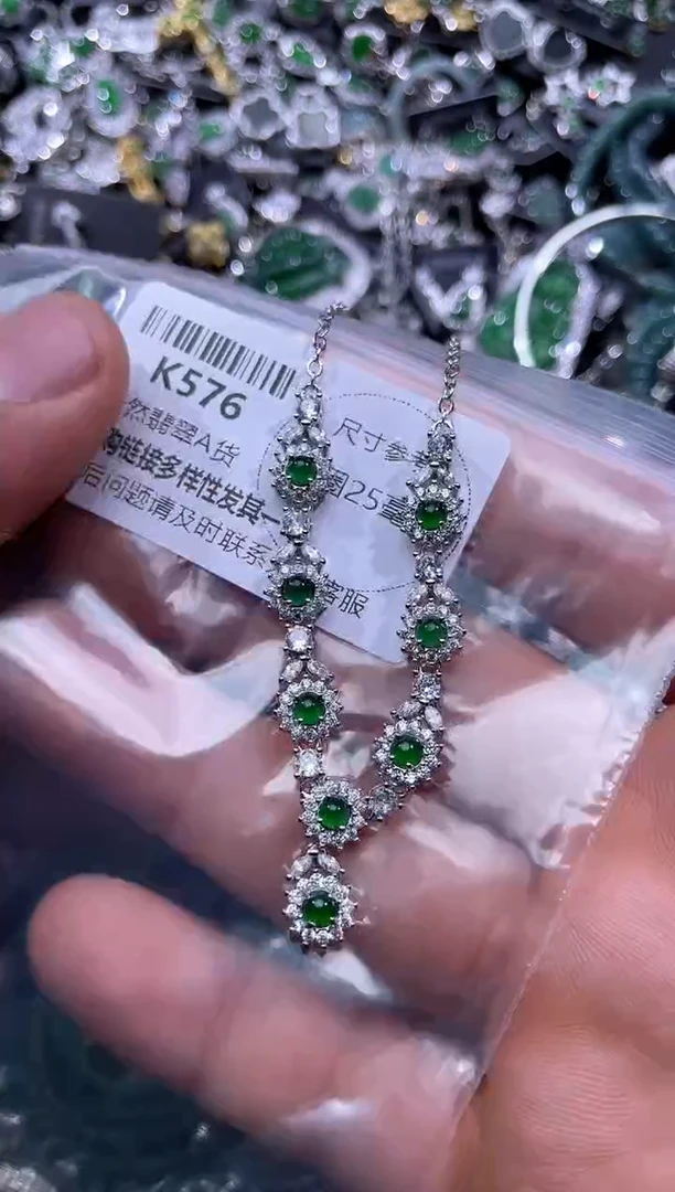 【闪购商品】翡翠颈饰未镶嵌K576项链