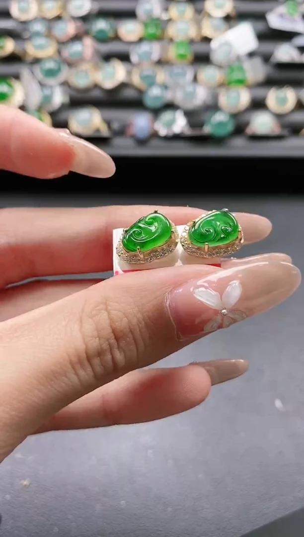 【闪购商品】翡翠戒指银S925镶嵌51511-10