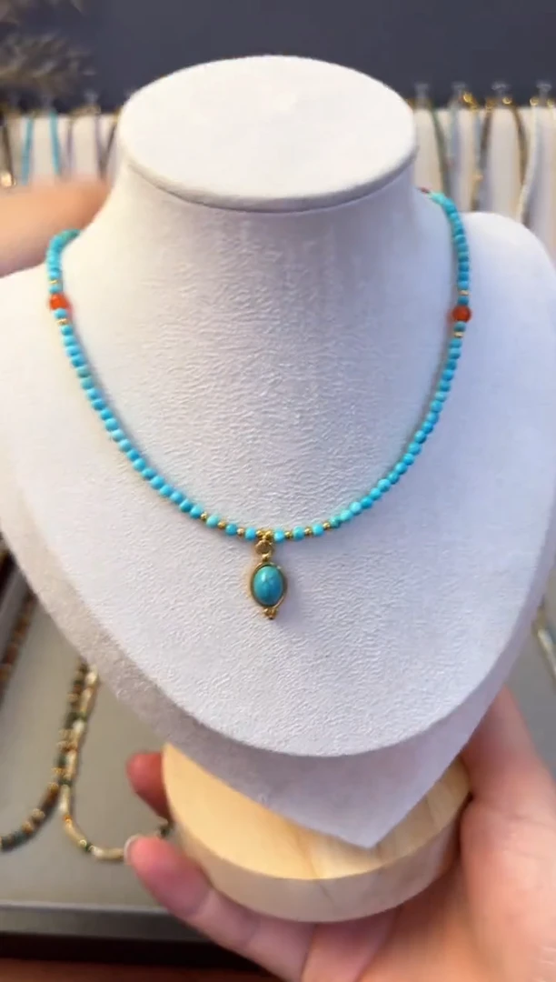 【闪购商品】石英质玉项链合金6号