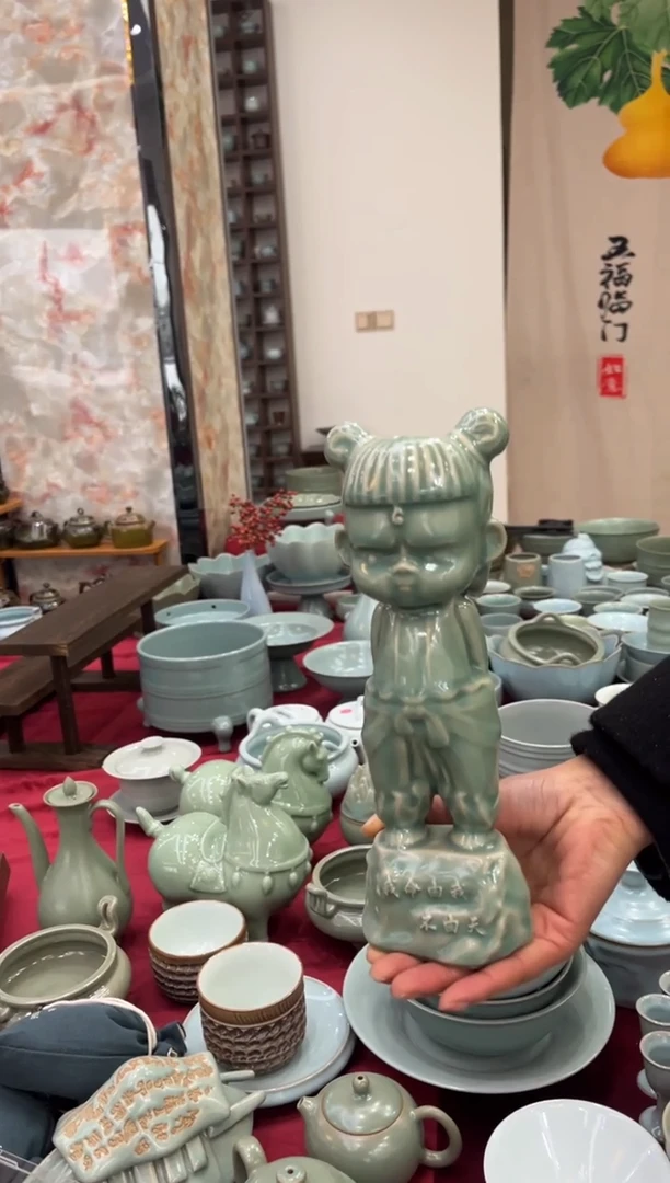 瓷片原产地原矿釉汝瓷