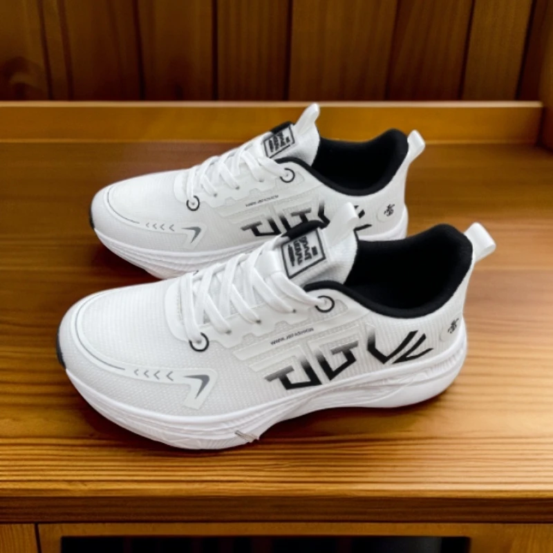 2025年新款夏季单网男女爆款白色网面百搭时尚男士透气运动鞋2503