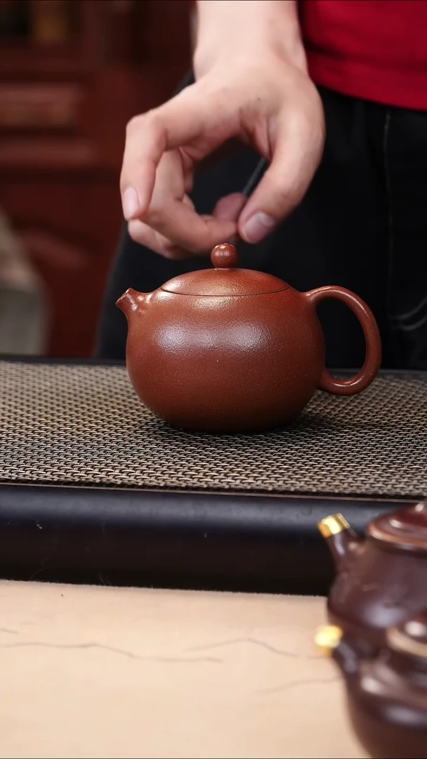 茶壶紫砂绝红降坡泥超精工西施150cc