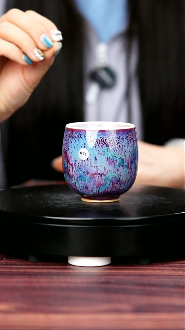 971#白露伟一级品钧瓷龙蛋杯