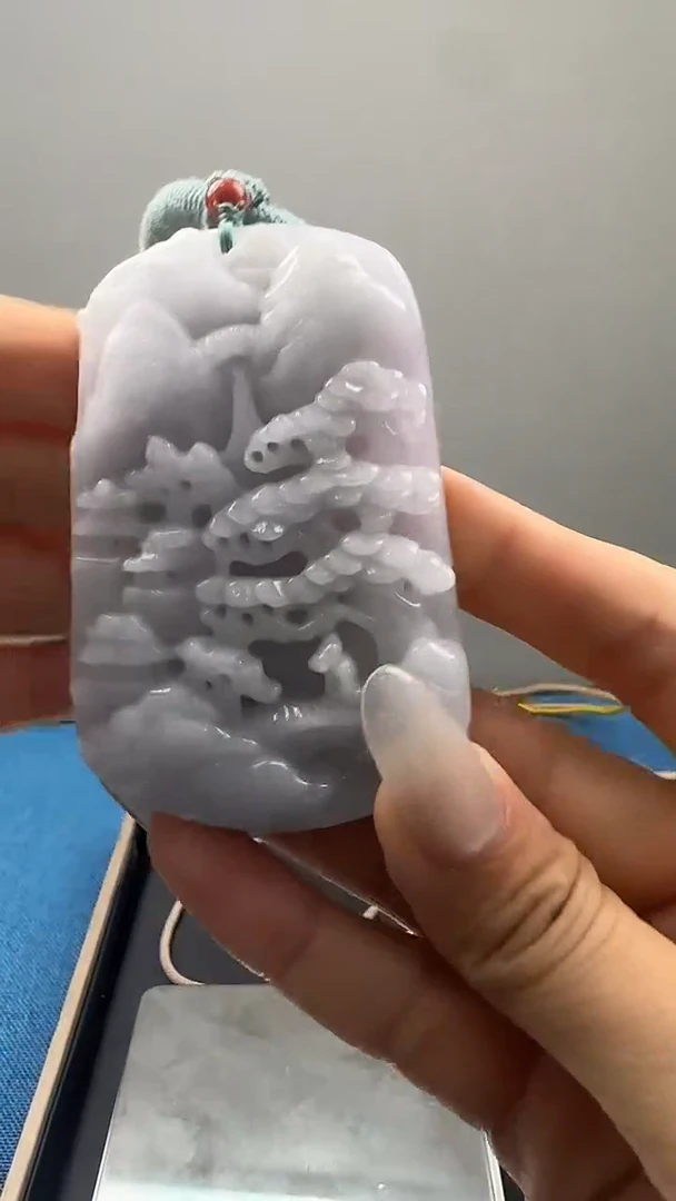 翡翠未镶嵌颈饰【先鉴后发】天然翡翠A货挂牌&送高档绳