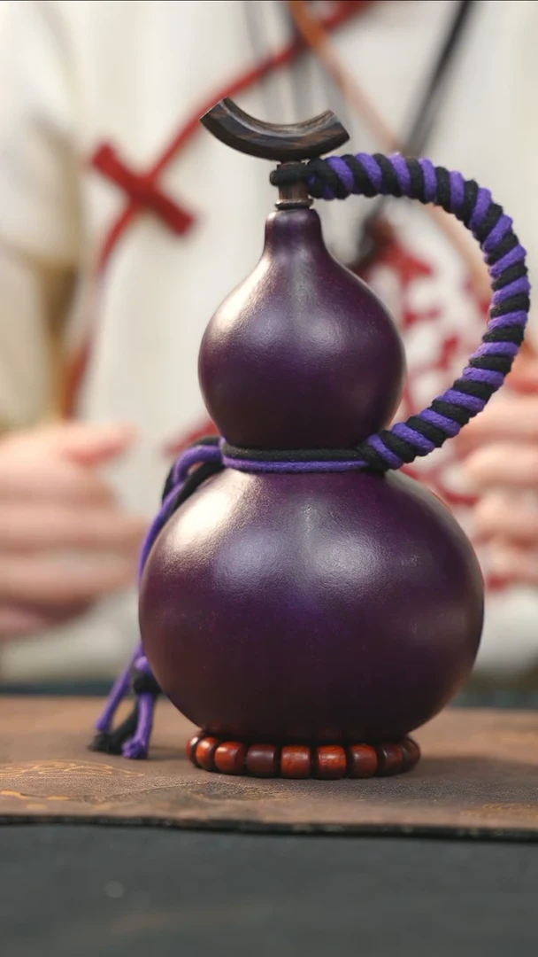 【闪购商品】RY181大漆酒葫芦不包手串及旋转底座