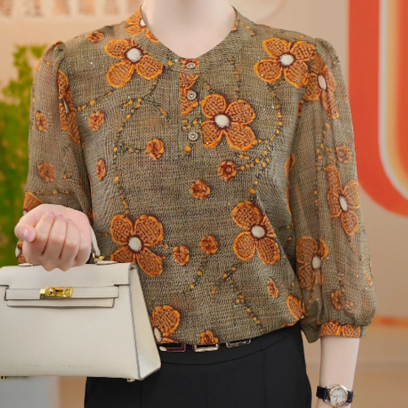 C116【出口原单】气质百搭优雅显瘦衬衫-香菜