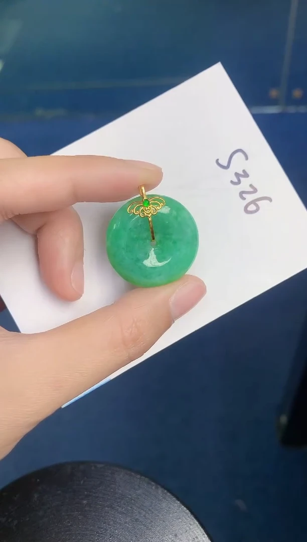 【闪购商品】翡翠颈饰18K金镶嵌000000000