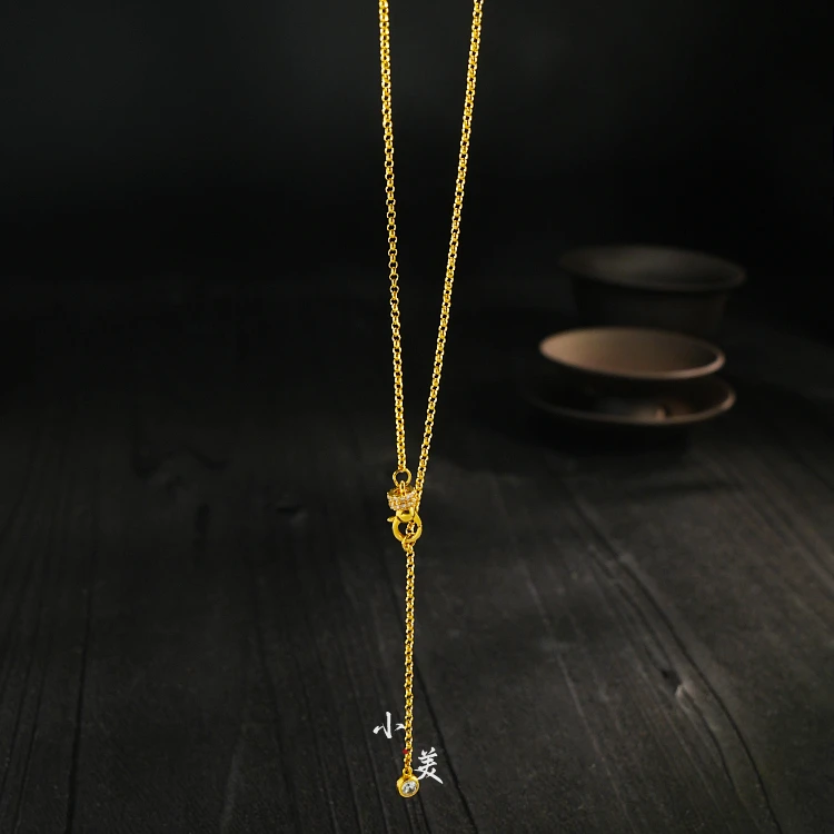 疏影・18K金星月项链 G2291