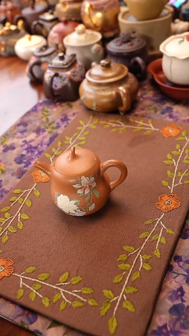 茶壶紫砂蟹黄段泥葫芦