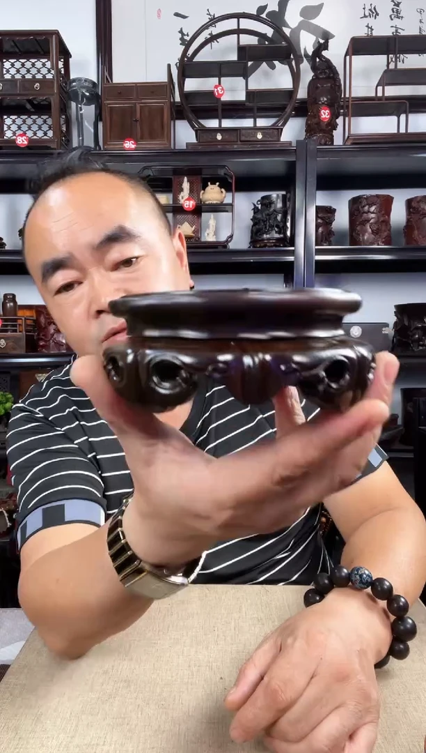木旋转如意老李红木工艺品
