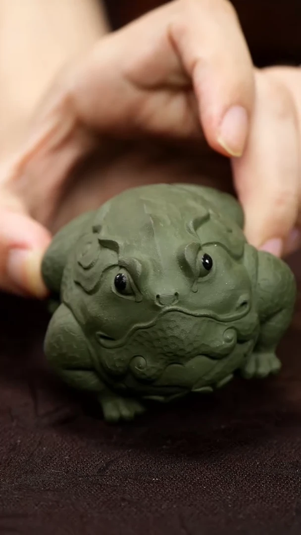 紫砂茶宠紫砂 富贵蛙