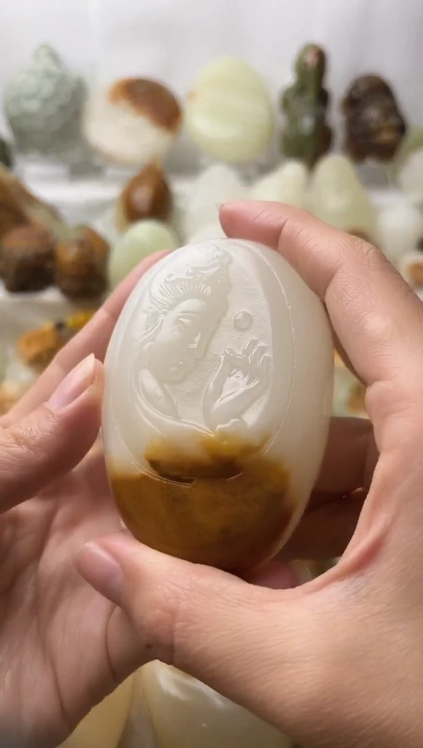 石材古青石棉纹正常不退换观音