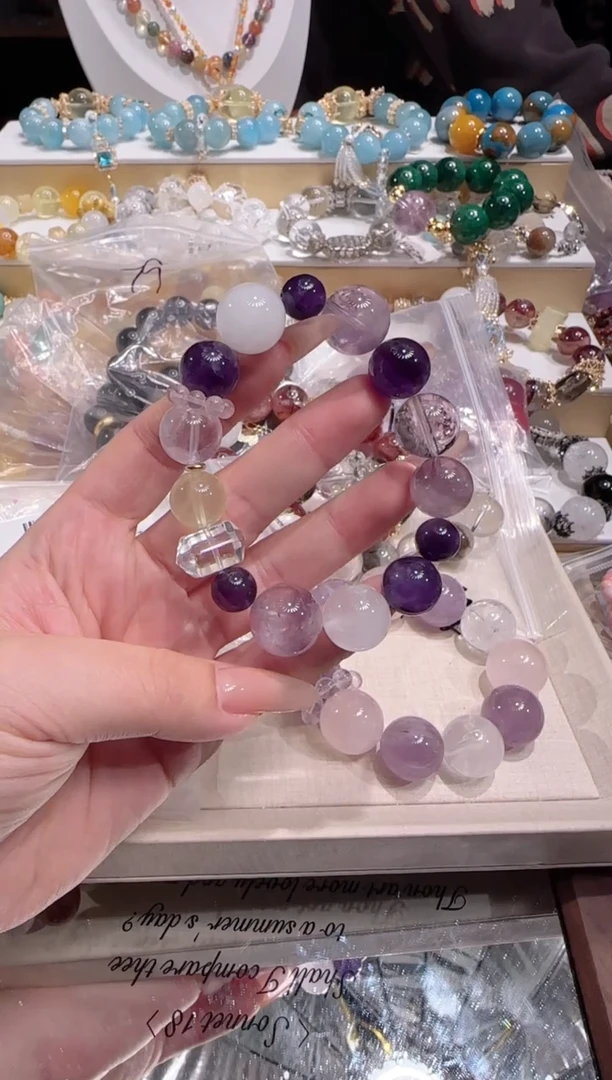 未镶嵌手链水晶多样性发一