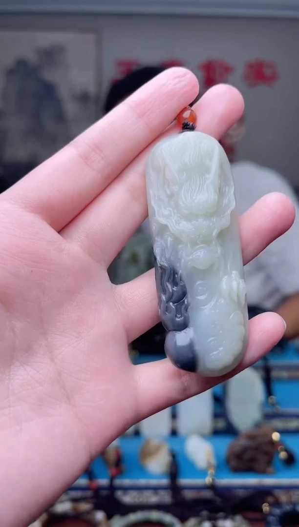 和田玉未镶嵌挂件1