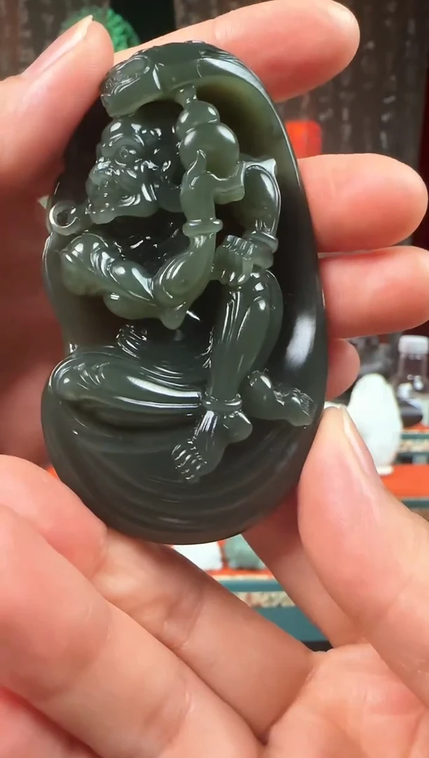 未镶嵌和田玉把件罗汉