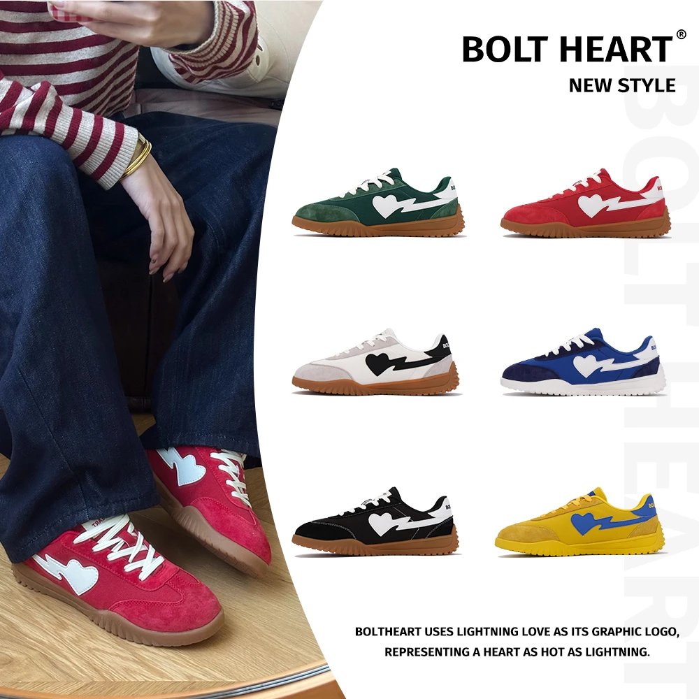 BOLTHEART小众低帮复古潮鞋男女同款情侣款百搭潮流经典德训鞋