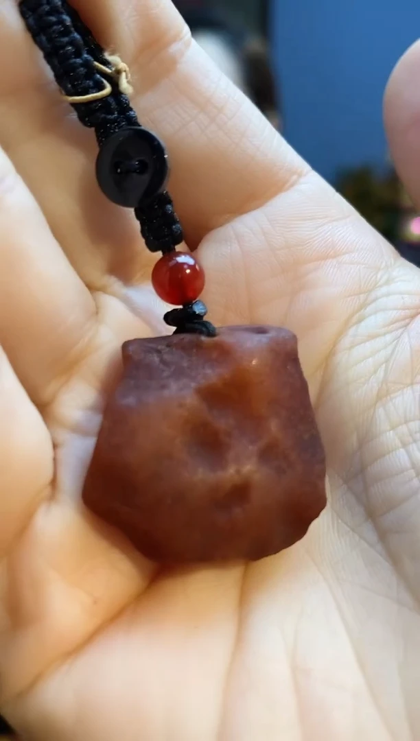 琥珀颈饰未镶嵌挂件