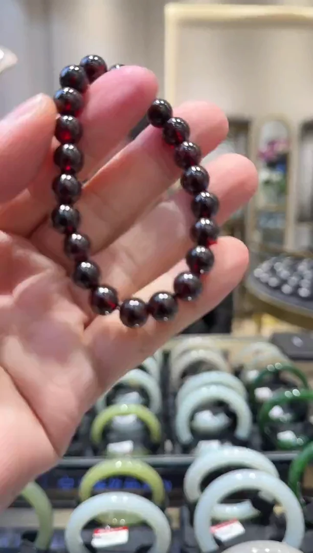 未镶嵌手链石榴石多样性发一