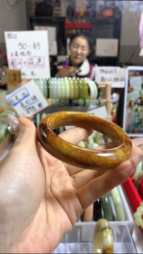 未镶嵌岫玉手镯41 59+