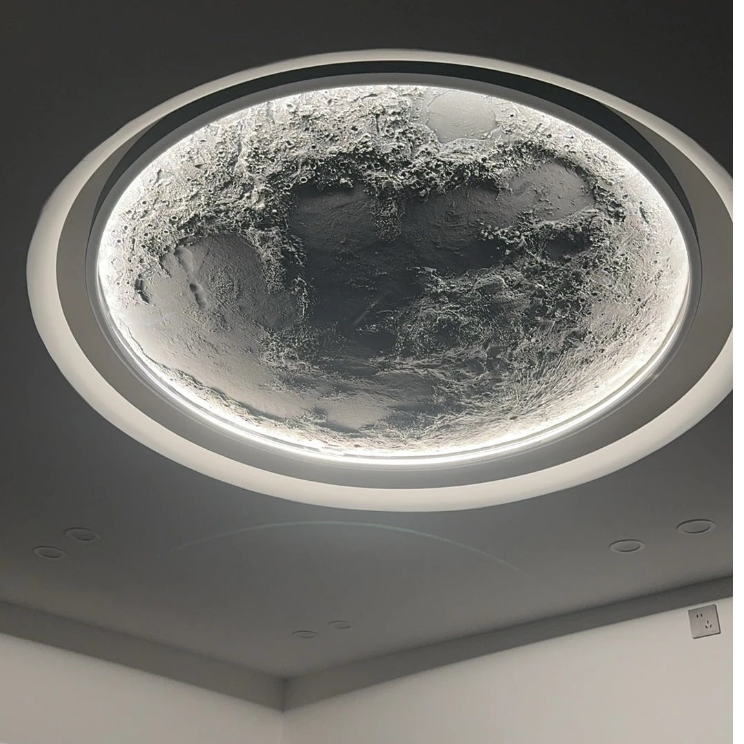 匠心月影户外景观庭院灯饰装饰圆形简约创意月球网红院子软装用品