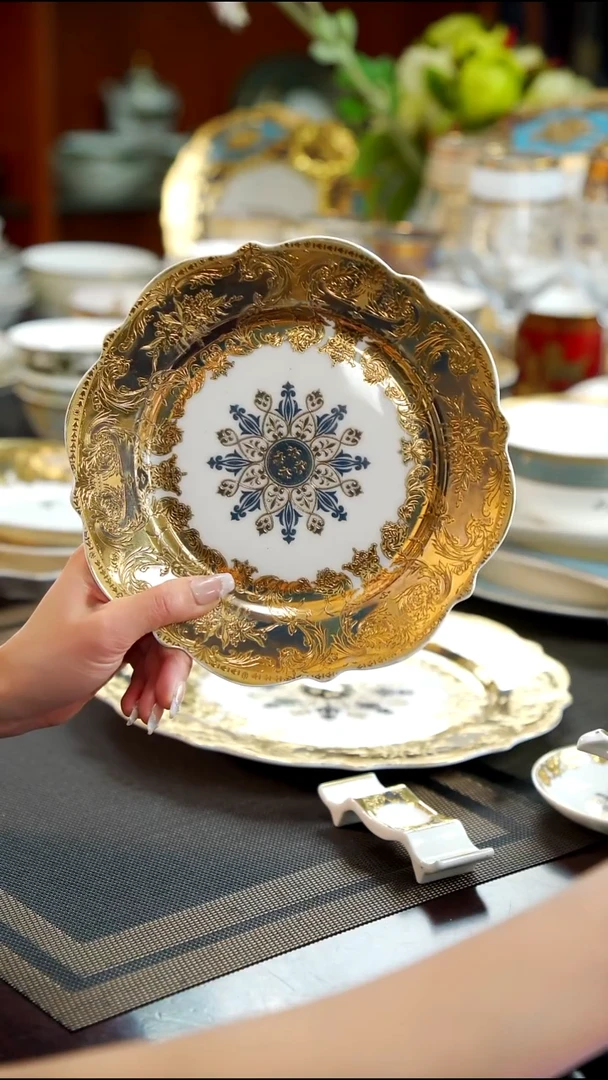 瓷片8英寸骨碟1个