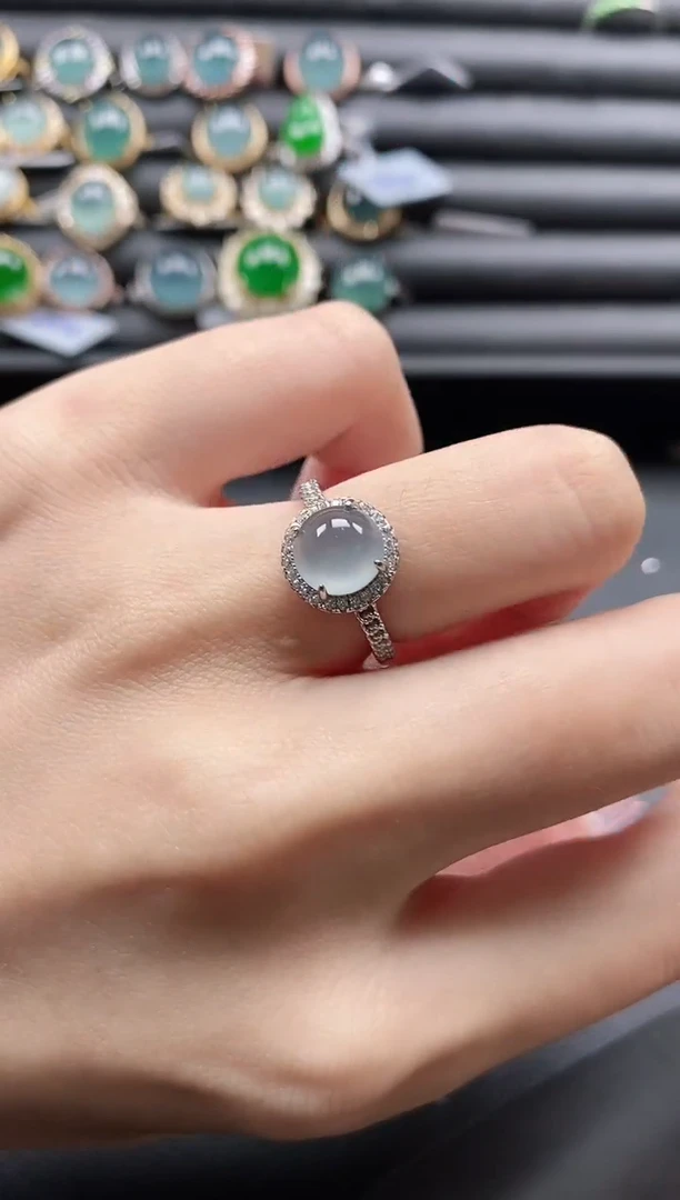 【闪购商品】翡翠戒指银S925镶嵌1111-