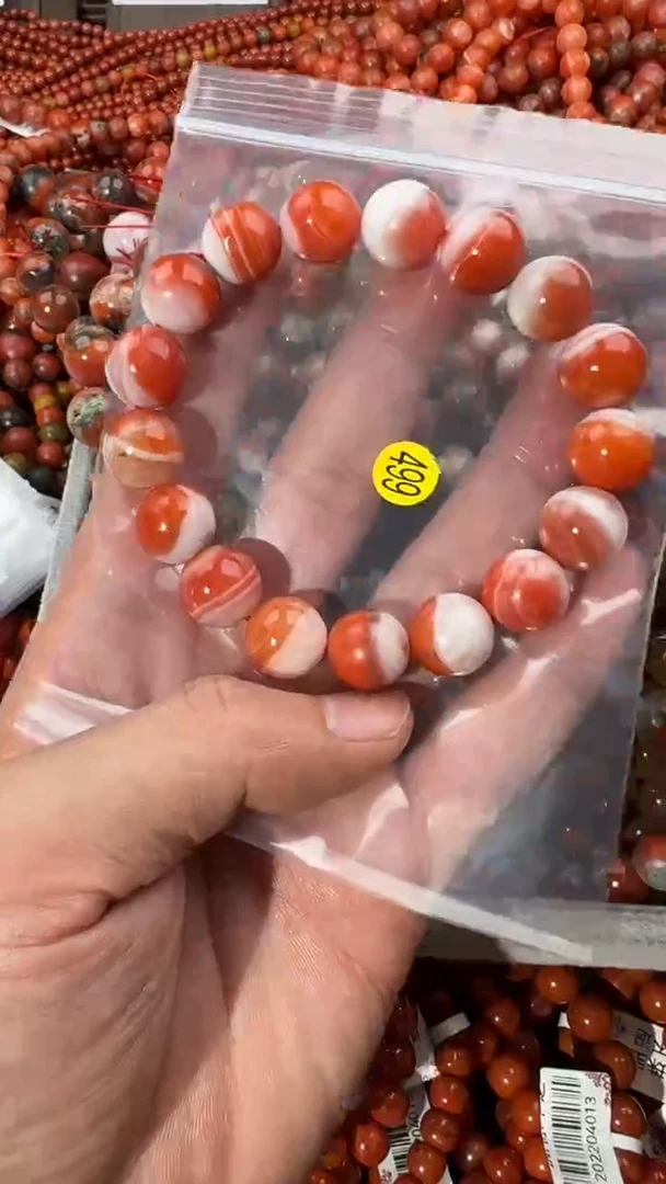 南红玛瑙手串未镶嵌12