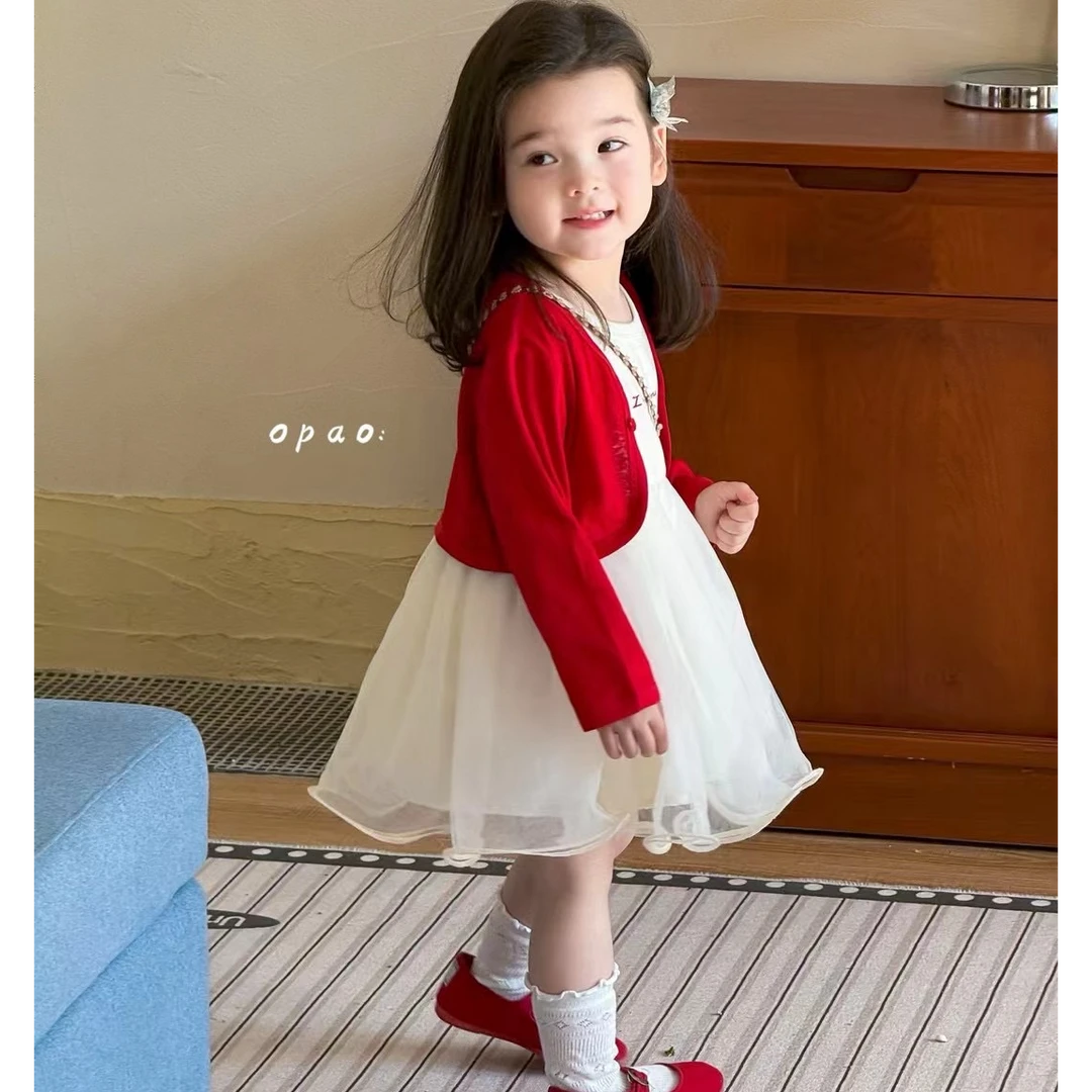 2025夏季新款女童超软纱连衣裙（opao）