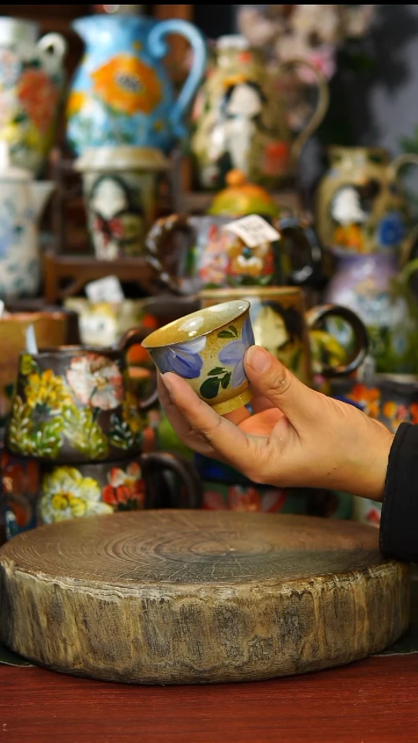 陶瓷175景德镇手工手绘釉下彩