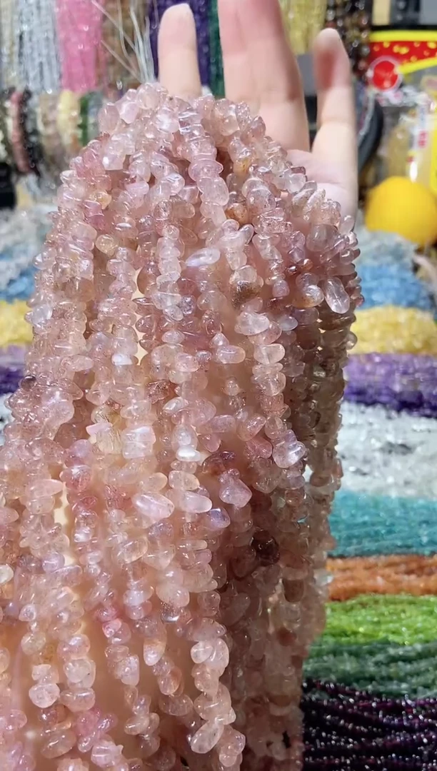 未镶嵌珠宝半成品水晶草莓晶