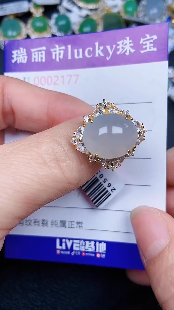 颈饰银S925镶嵌翡翠21747